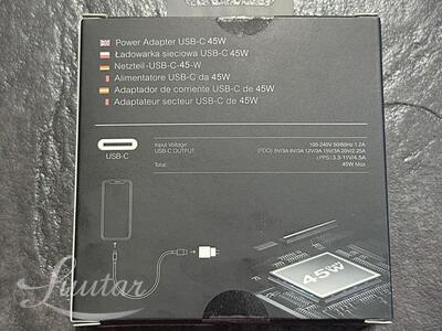 Laadija PRESTICO F24 1xUSB-C 45W PD GaN valge UUS!