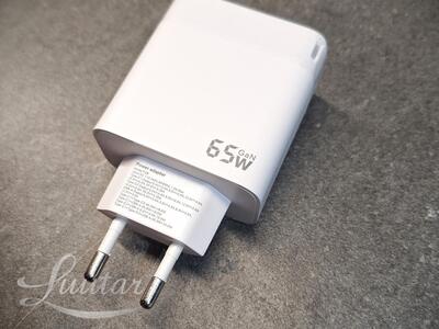 Laadija PRESTICO F28 1xUSB + 2xUSB-C 65W 2xPD GaN valge UUS