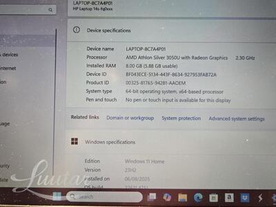 Sülearvuti  HP Laptop 14s-fq0xxx