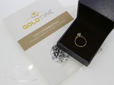 Kuldsõrmus 585* Briljant 0.34ct