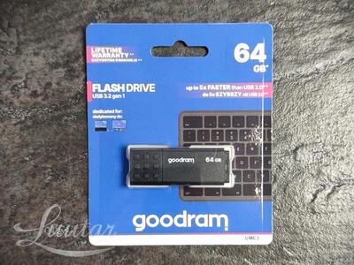 Mälupulk GOODRAM UME3 64GB USB 3.0 Must UUS!