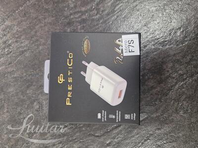 Laadija PRESTICO F7S 1xUSB + Juhe micro USB2.4A Valge