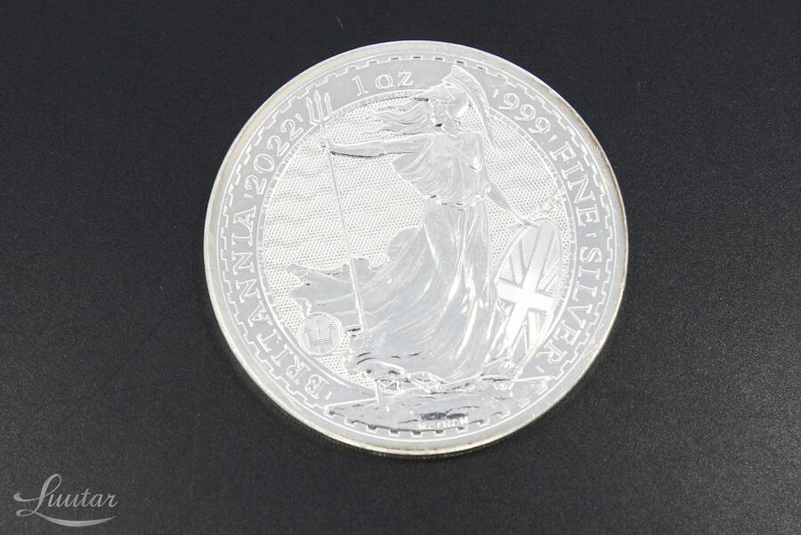 Hõbemünt 1 oz Britannia 2022a. 999*
