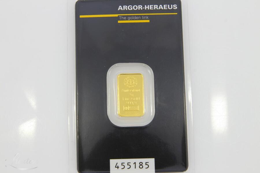Kuldplaat 999* Argor-Heraeus