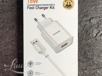 Laadija SENDEM OG36 1xUSB + microUSB QC 3.0 valge UUS!