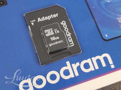 Mälukaart microSD GOODRAM 16GB C10 UHS+AD 100MB/s UUS!