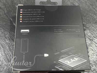 Laadija PRESTICO F9S 1xUSB + Juhe USB-C 2.4A valge UUS!