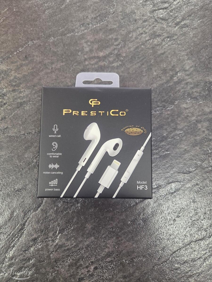 Kõrvaklapid PRESTICO HF3Lightning valge