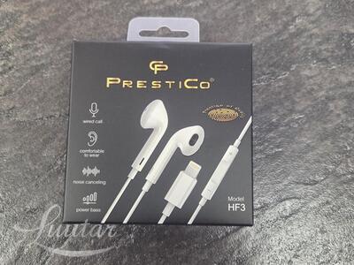 Kõrvaklapid PRESTICO HF3Lightning valge
