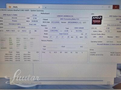 Sülearvuti Lenovo IdeaPad S340 Ryzen 5
