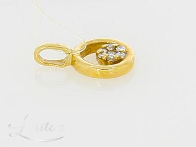 Kuld kulon 585* UUS! Briljandid 0.045ct