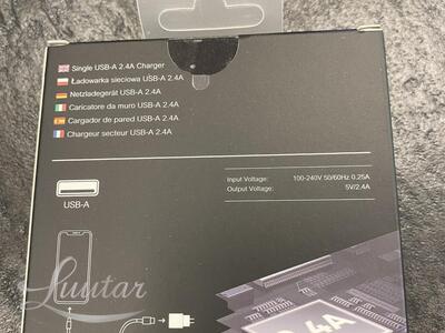 Laadija PRESTICO F7 1xUSB 2.4A valge UUS