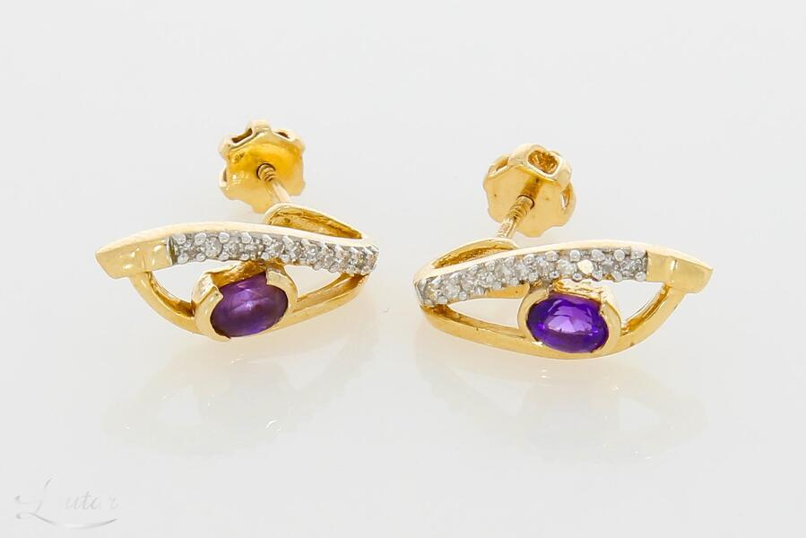 Kuldkõrvarõngad 585* Briljandid