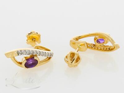 Kuldkõrvarõngad 585* Briljandid