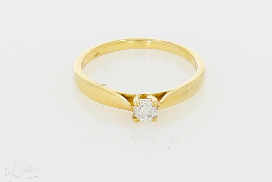 Kuldsõrmus 585* UUS! Briljant 0.157ct