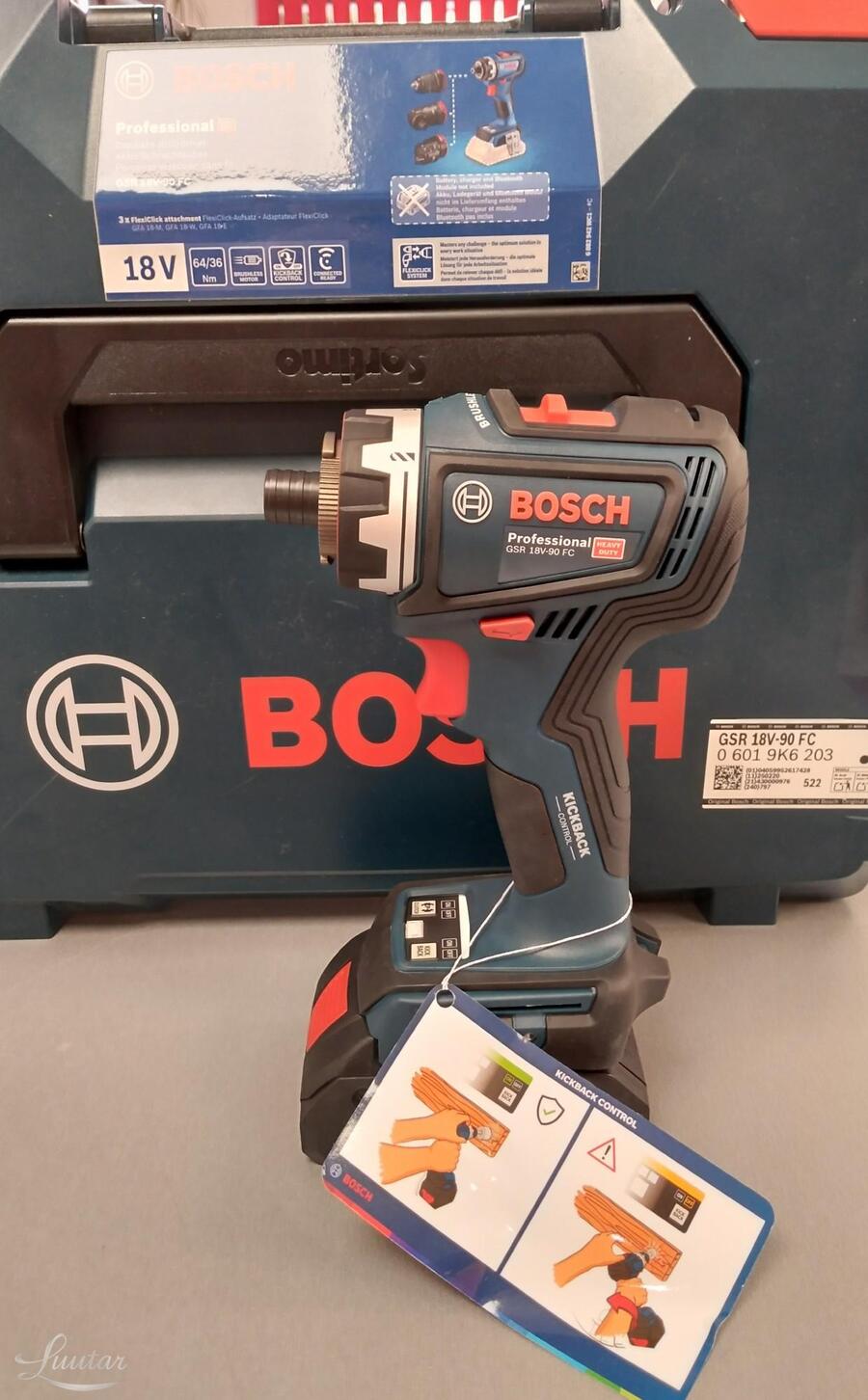 Boschi akutrell GSR 18V-90 FC komplekt