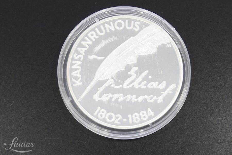 Hõbemünt  925* 10 Euros Elias Lönnrot 2002a
