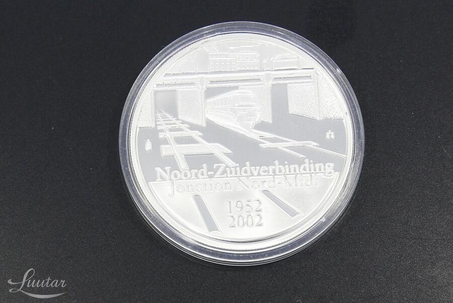 Hõbemünt 925* 10 Euros - Albert II Belgian Railway 2002a