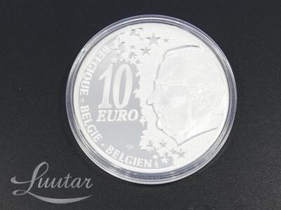 Hõbemünt 925* 10 Euros - Albert II Belgian Railway 2002a