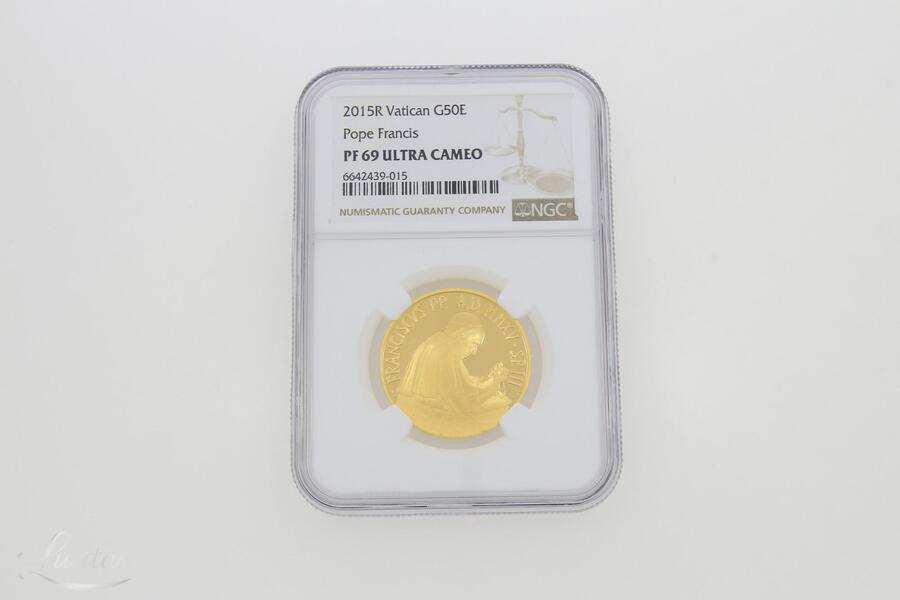 Kuldmünt 917* 50EURO Vatican Pope Francis 2015 