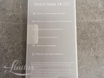 Mobiiltelefon Xiaomi Redmi Note 14 5G 128GB UUS! 