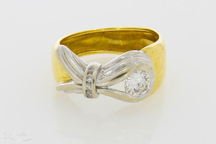 Kuldsõrmus 750* Briljandid 0,45ct 