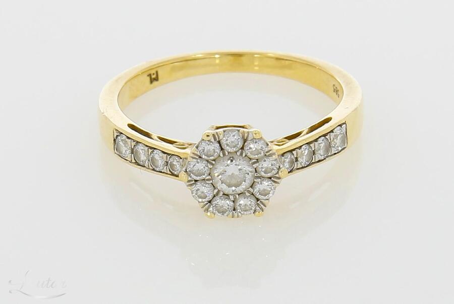 Kuldsõrmus 585* Briljandid 0.5ct