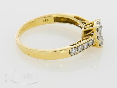 Kuldsõrmus 585* Briljandid 0.5ct
