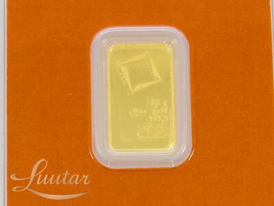 Kuldplaat Valcambi 999* 2,5gr