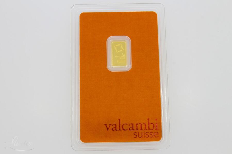 Kuldplaat 999* Valcambi Suisse