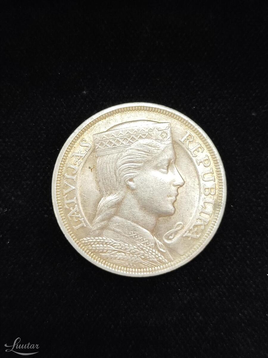 Hõbemünt Latvija Republika  5 Lati 1931 835*