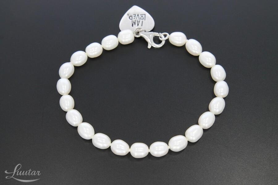 Käekett pärlite ja hõbedaga 925*