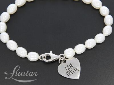 Käekett pärlite ja hõbedaga 925*