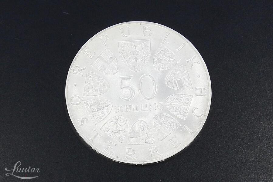 Hõbemünt Österreich 50 Schilling 1969 Kaiser Maximilian I 900*