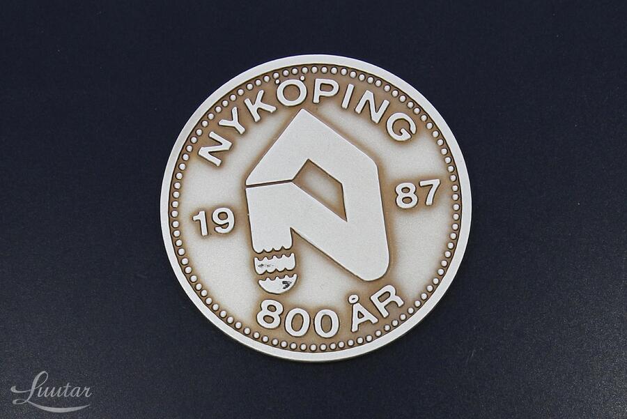 Hõbemünt “Nyköping 800 År, 1987" 