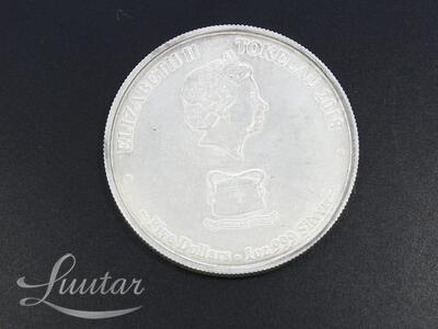 Hõbemünt Tokelau 5 dollar 2018 "Leopard shark" 