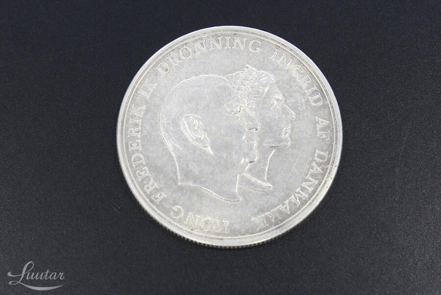 Hõbemünt 800* Kong Frederik IX Dronning Ingrid af Danmark 1960