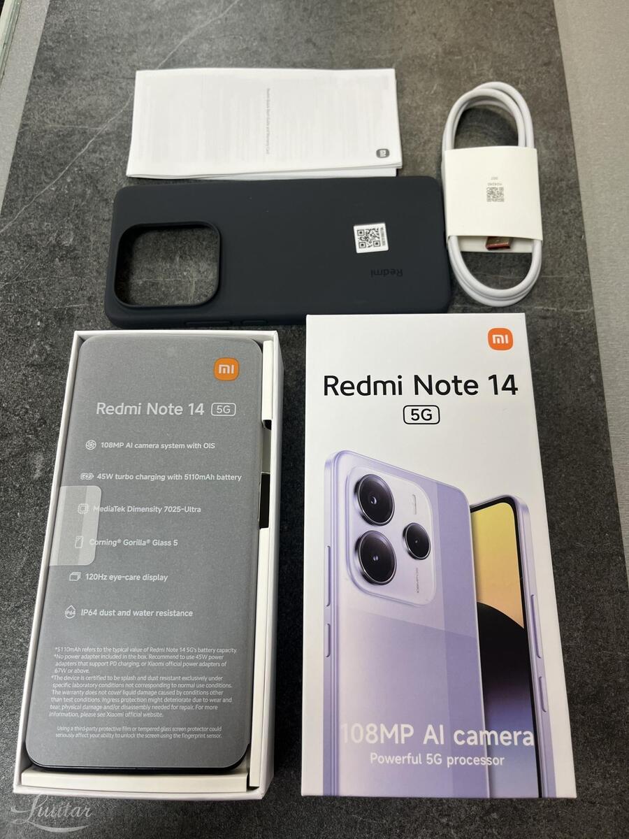 Mobiiltelefon Redmi Note 14 5G 128GB