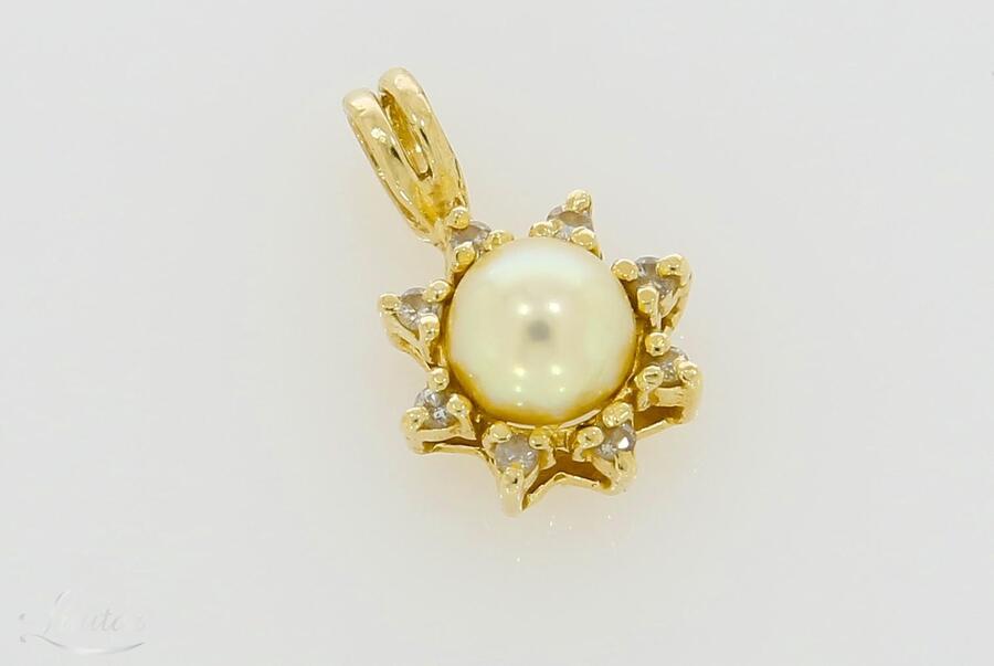 Kuld kulon 585* Briljandid + Pärl