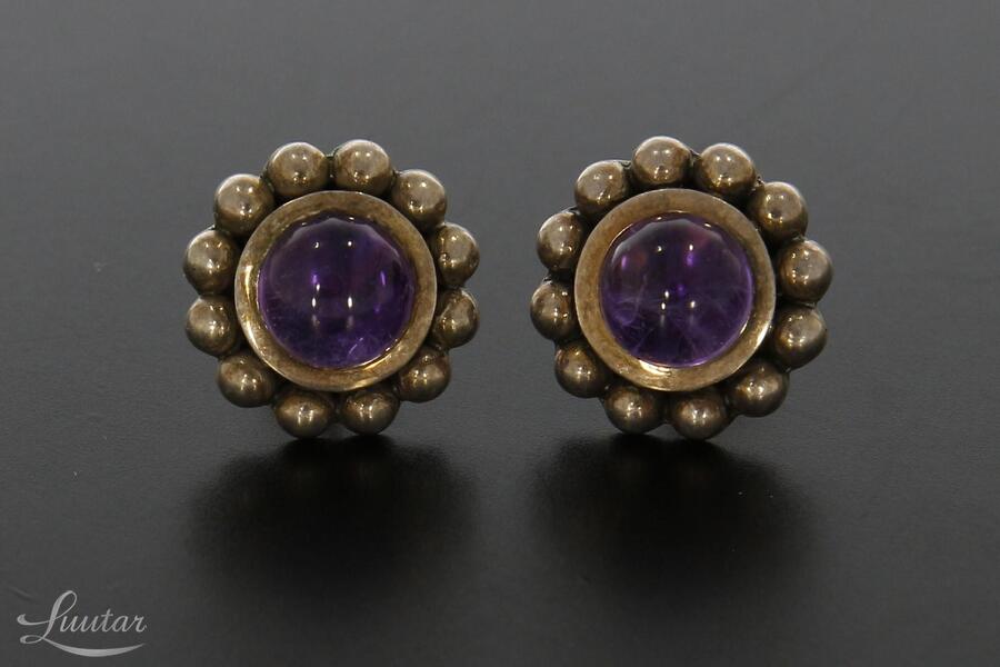 Hõbekõrvarõngad 925* Ametüstid