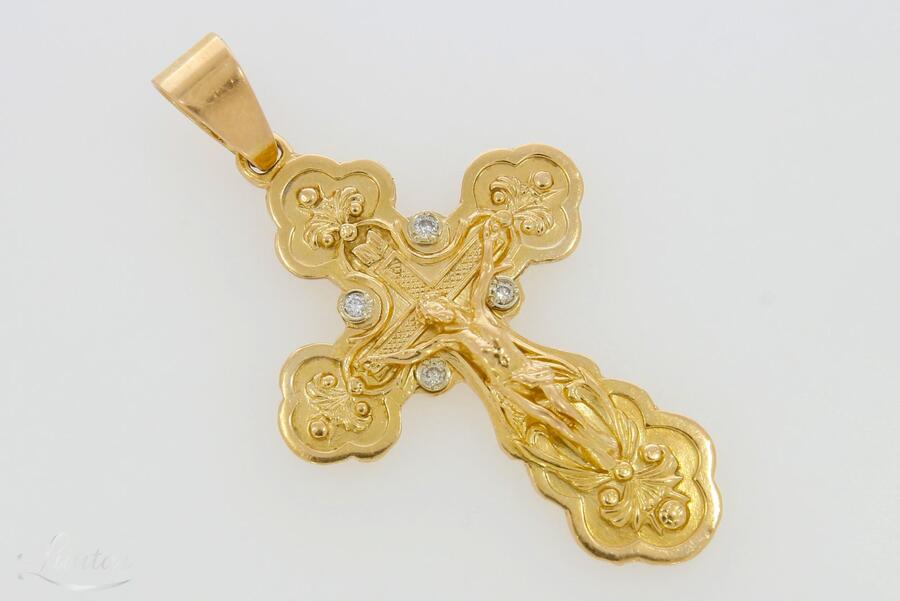 Kuld kulon 585* Rist Briljandid