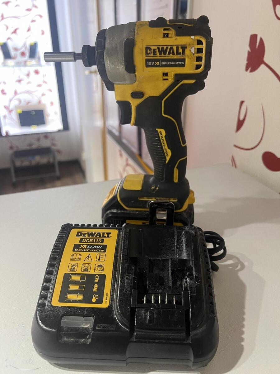 Akukruvikeeraja-trell Dewalt DCD709D2T-QW, 18 V, 2 Ah