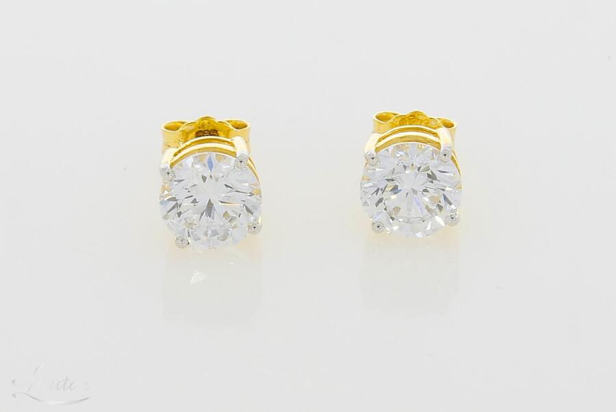 Kuldkõrvarõngad 585* UUED! Briljandid 3.00ct