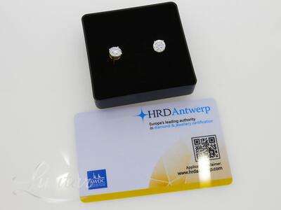 Kuldkõrvarõngad 585* UUED! Briljandid 3.00ct