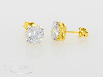 Kuldkõrvarõngad 585* UUED! Briljandid 3.09ct