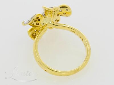 Kuldsõrmus 750* Briljandid 0,35ct