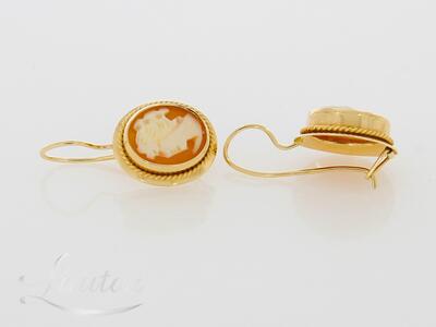 Kuldkõrvarõngad 585* Camee