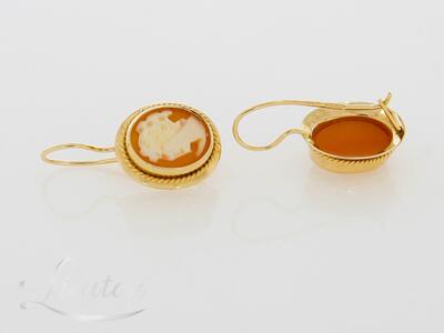 Kuldkõrvarõngad 585* Camee