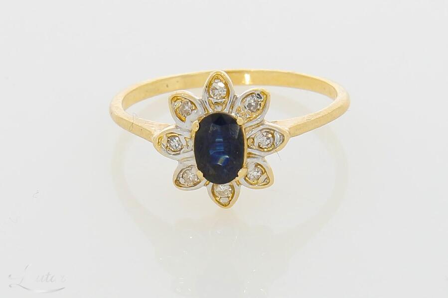 Kuldsõrmus 585* Briljandid