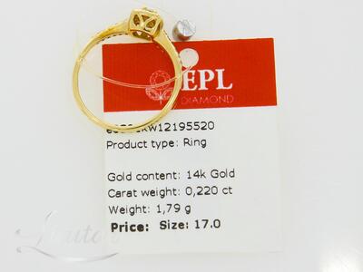 Kuldsõrmus 585* UUS!  Briljandid